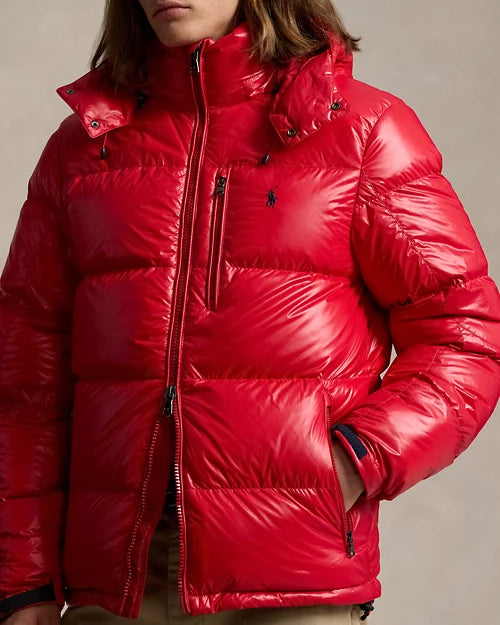 Ralph Lauren glänzende Gorham Daunenjacke