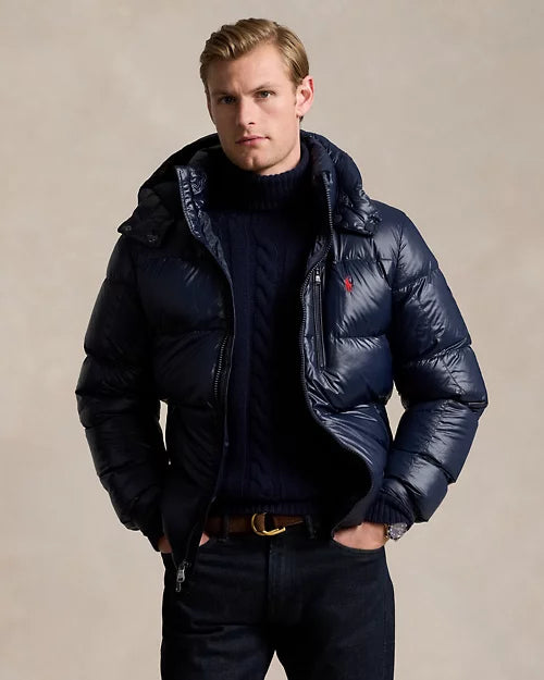Ralph Lauren glänzende Gorham Daunenjacke