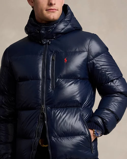 Ralph Lauren glänzende Gorham Daunenjacke