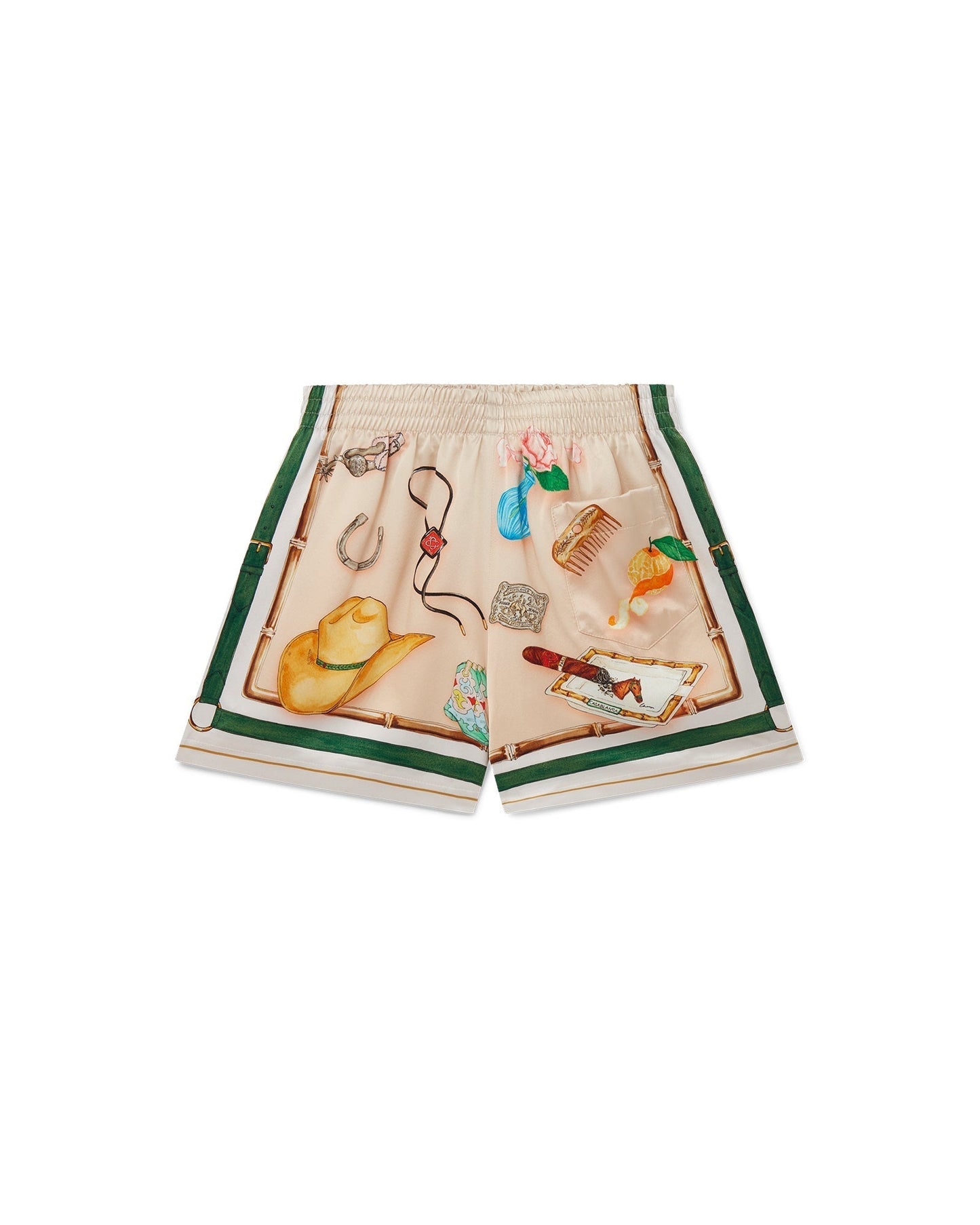L'Ecurie Blanche Silk Shorts
